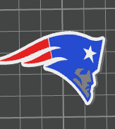 3D PATRIOTS STRAW TOPPER Standard or Stanley