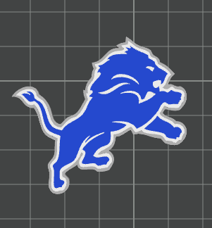 3D BIG BLUE CAT FOOTBALL STRAW TOPPER Standard or Stanley