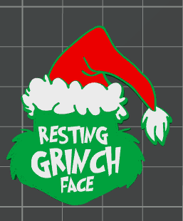 3D RESTING GRUMPY FACE STRAW TOPPER STANDARD OR STANLEY