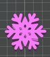3D SNOW FLAKE STRAW TOPPER Standard