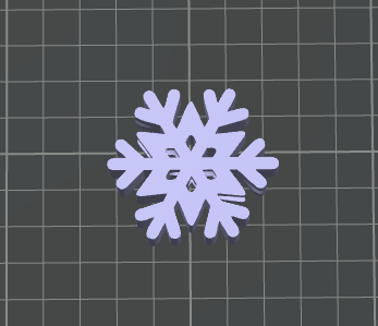 3D SNOW FLAKE STRAW TOPPER Standard
