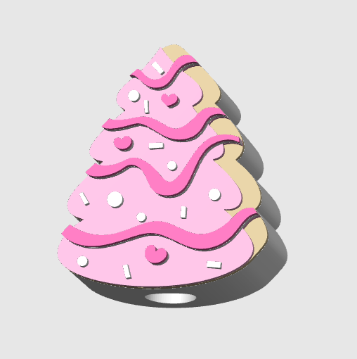 3D PINK TREE SNACK STRAW TOPPER STANDARD or STANLEY