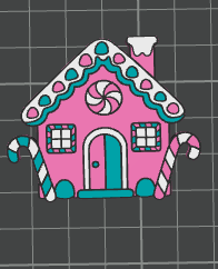 3D PASTEL GINGERBREAD HOUSE STANDARD OR STANLEY