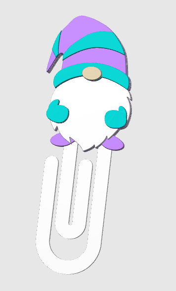 3D GNOME Jumbo Paperclip