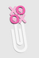 XOXO Jumbo Paperclip Bookmark | Cute Checkered Planner Clip