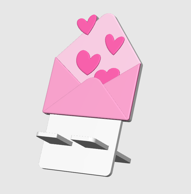 Love Letter Phone Stand | Pink Desk Decor | Valentine Desk Accessories