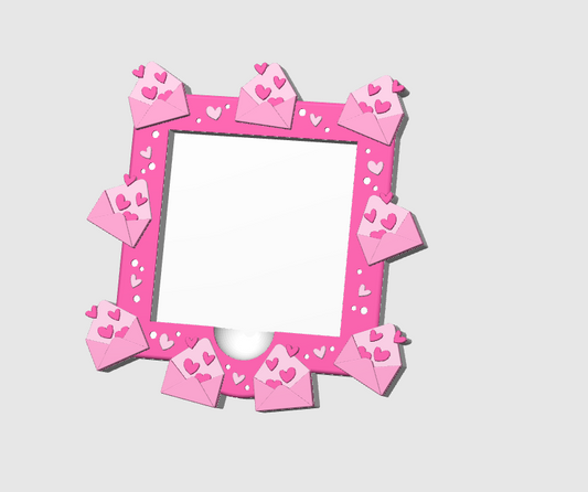 Love Letter Sticky Note Holder | Pink Desk Decor | Valentine Desk Accessories