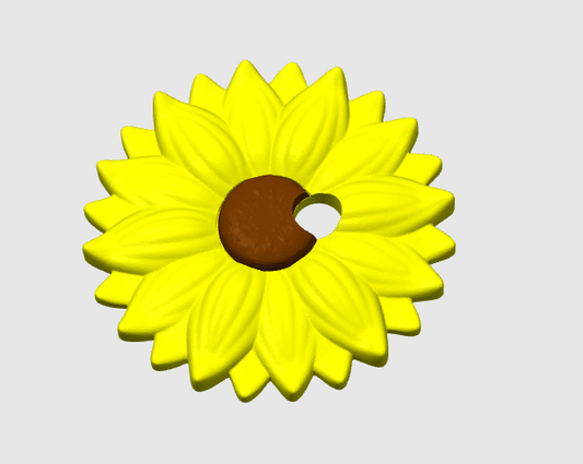 16oz Sunflower– 3D Printed Tumbler Lid Accessory