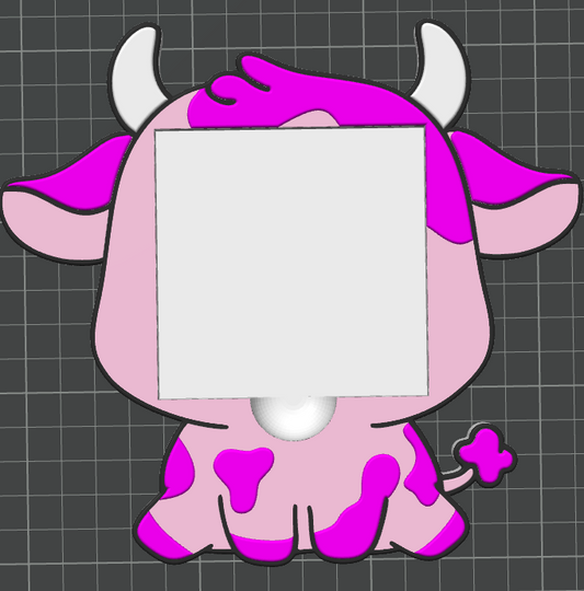 Cutesy Cow Sticky Note Holder | Desk Decor | Desk Accessories