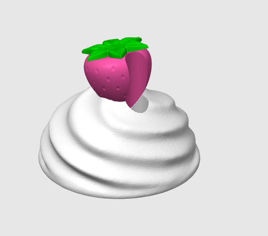 16oz Whipped Strawberry Lid– 3D Printed Tumbler Lid Accessory