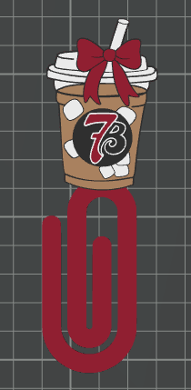 7 Brew Jumbo Paperclip Bookmark | Cute Checkered Planner Clip