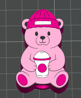 BEARISTA 3D STRAW TOPPER STANDARD or STANLEY