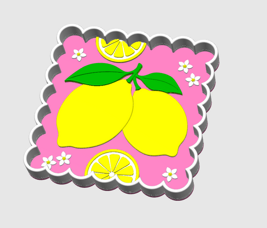Floral LEMON Trinket Tray | Cute 3D Printed Catch-All Dish