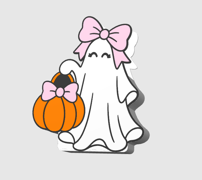 TRICK OR TREAT GHOST Desk Decor | 3D Printed Halloween Desk Accessories (Copy)