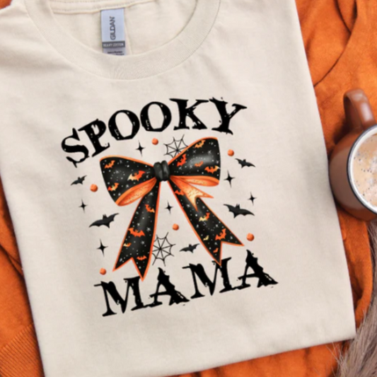 FULL COLOR SCREEN PRINT - SPOOKY MAMA COQUETTE BOW