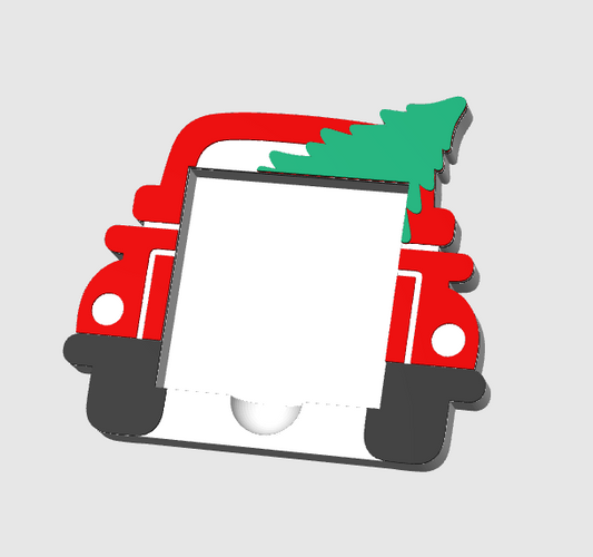 TREE TRUCK Sticky Note Holder | Desk Decor | Desk Accessories