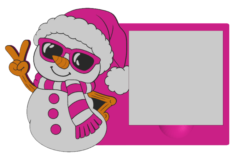PEACE FROSTY Sticky Note Holder | Desk Decor |  Desk Accessories