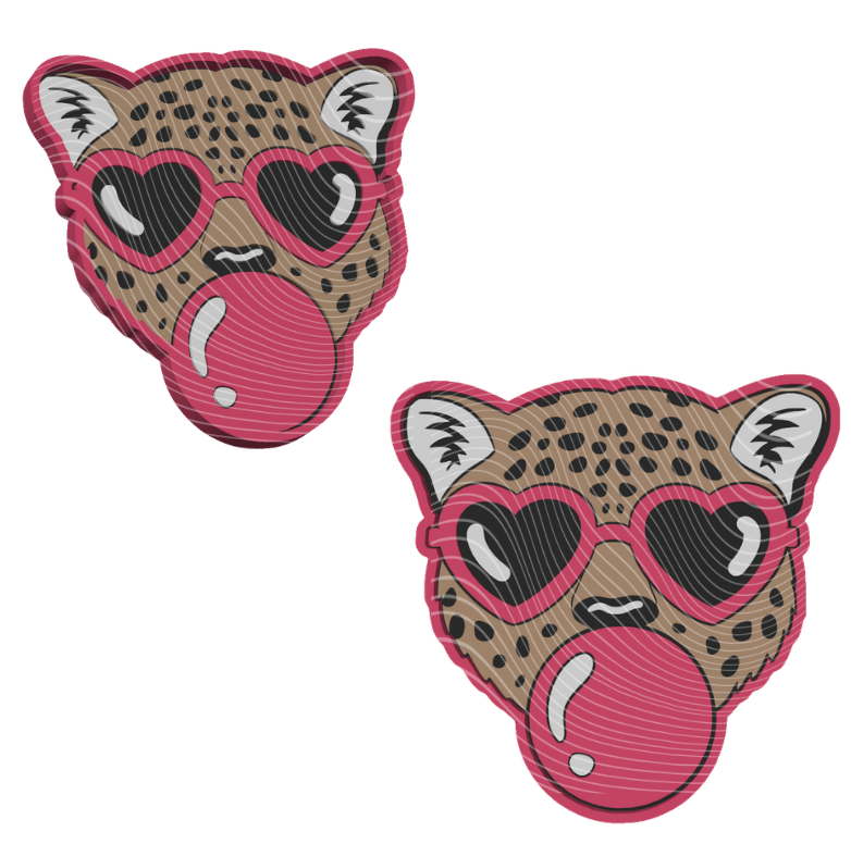 CHEETAH BUBBLE  Trinket Tray | Cute 3D Printed Catch-All