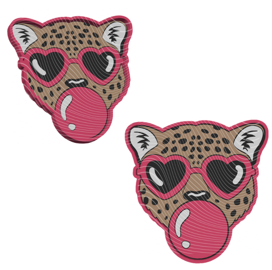 CHEETAH BUBBLE Trinket Tray | Cute 3D Printed Catch-All