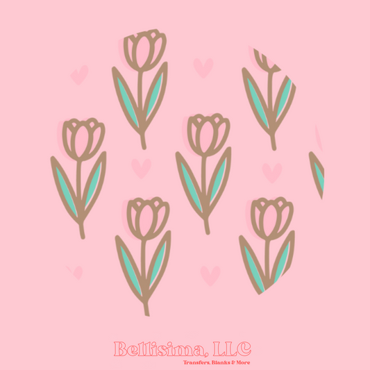 Tulips UV DTF Lid Decal