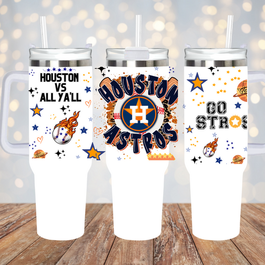 Astros 40 oz UV DTF Cup Wrap