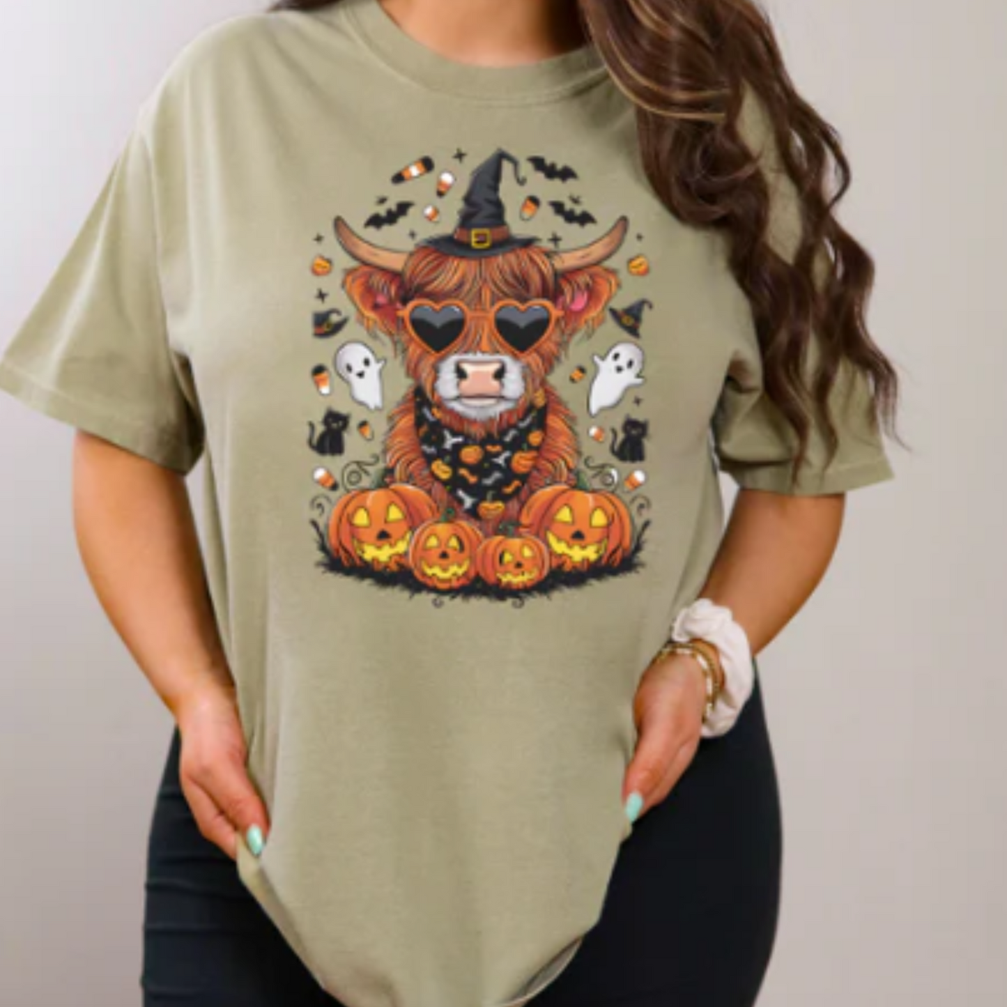 FULL COLOR SCREEN PRINT - HALLOWEEN COW