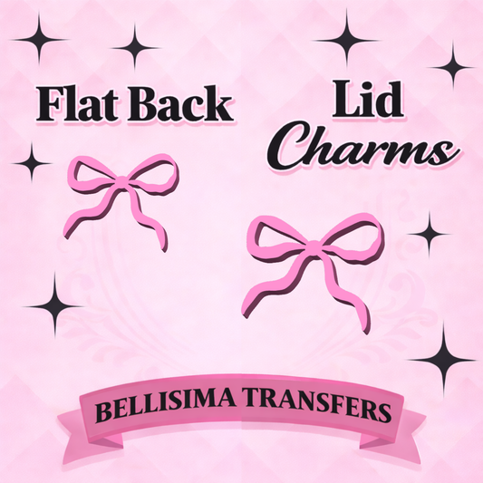 SUMMER Dainty Bow-Flat Back Lid Charms