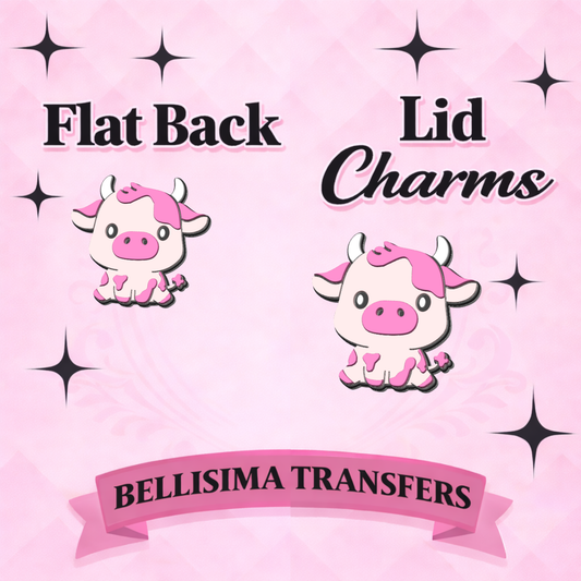 Flat Back Lid Charms – Cutesy Cow
