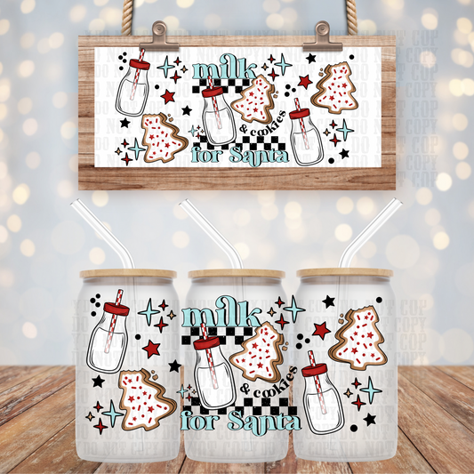 MILK AND COOKIES UV DTF CUP WRAP