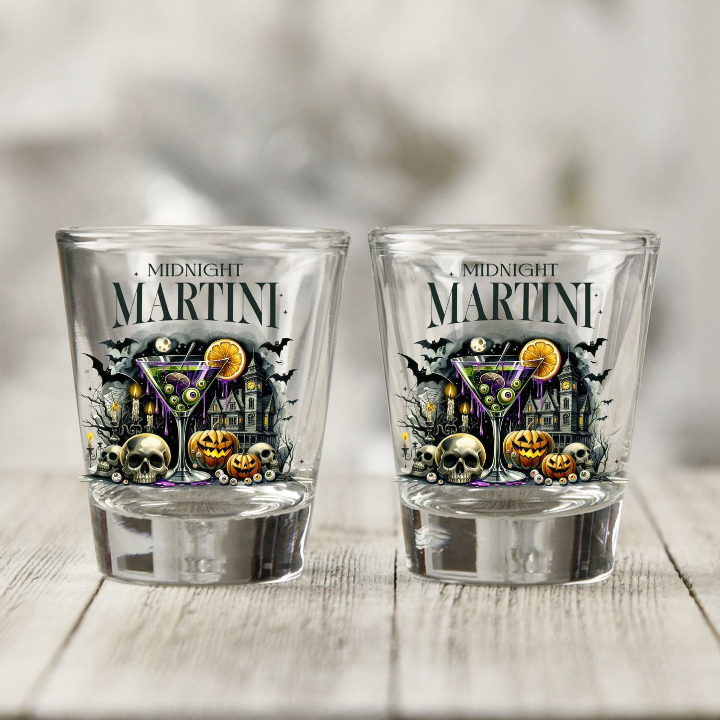 Midnight Martini Shot Glass Decal