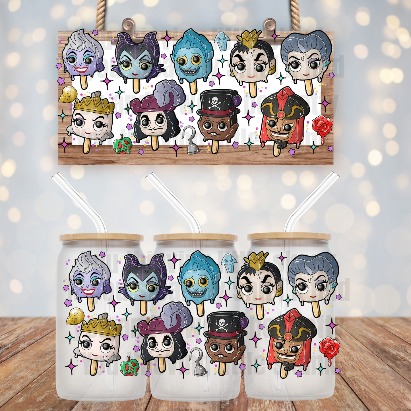 Villain Pops UV DTF Cup Wrap