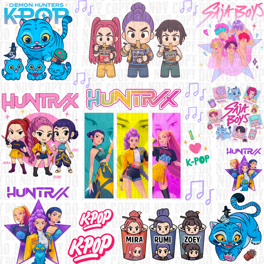 KPOP  UV DTF ELEMENT SHEET -SHOP EXCLUSIVE