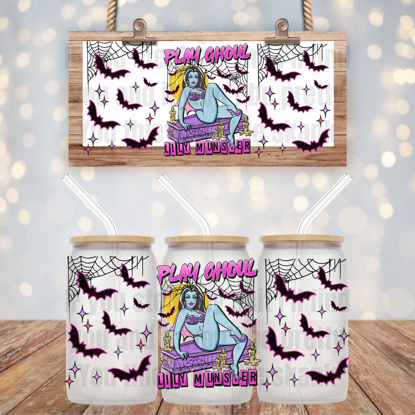 Play Ghoul UV DTF Cup Wrap