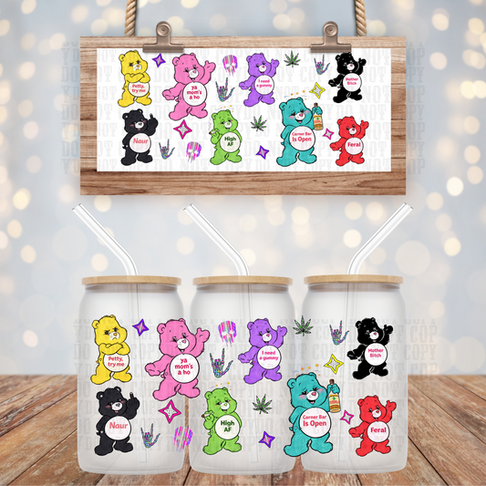 FERAL MAMA BEARS UV DTF CUP WRAP-SHOP EXCLUSIVE