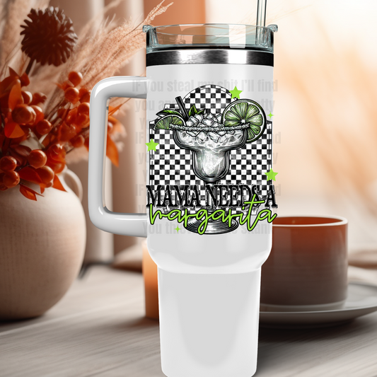 40oz Halloween Margarita UV DTF Decal