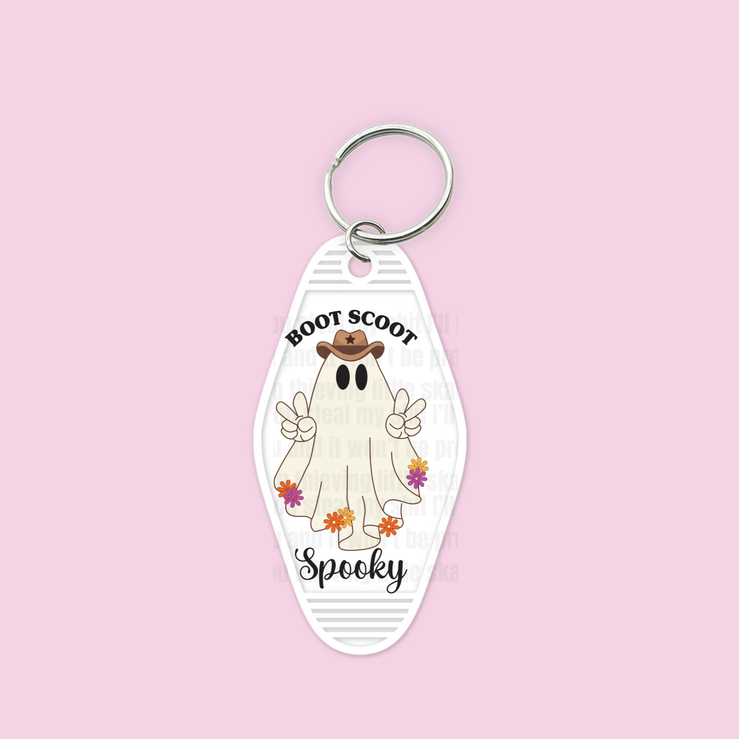 Boot Scooting Spooky Key Chain Decal