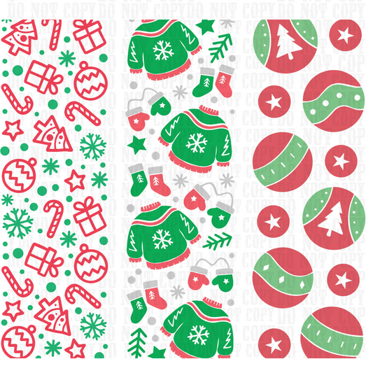 Vintage Christmas UV DTF Pen Wrap Bundle