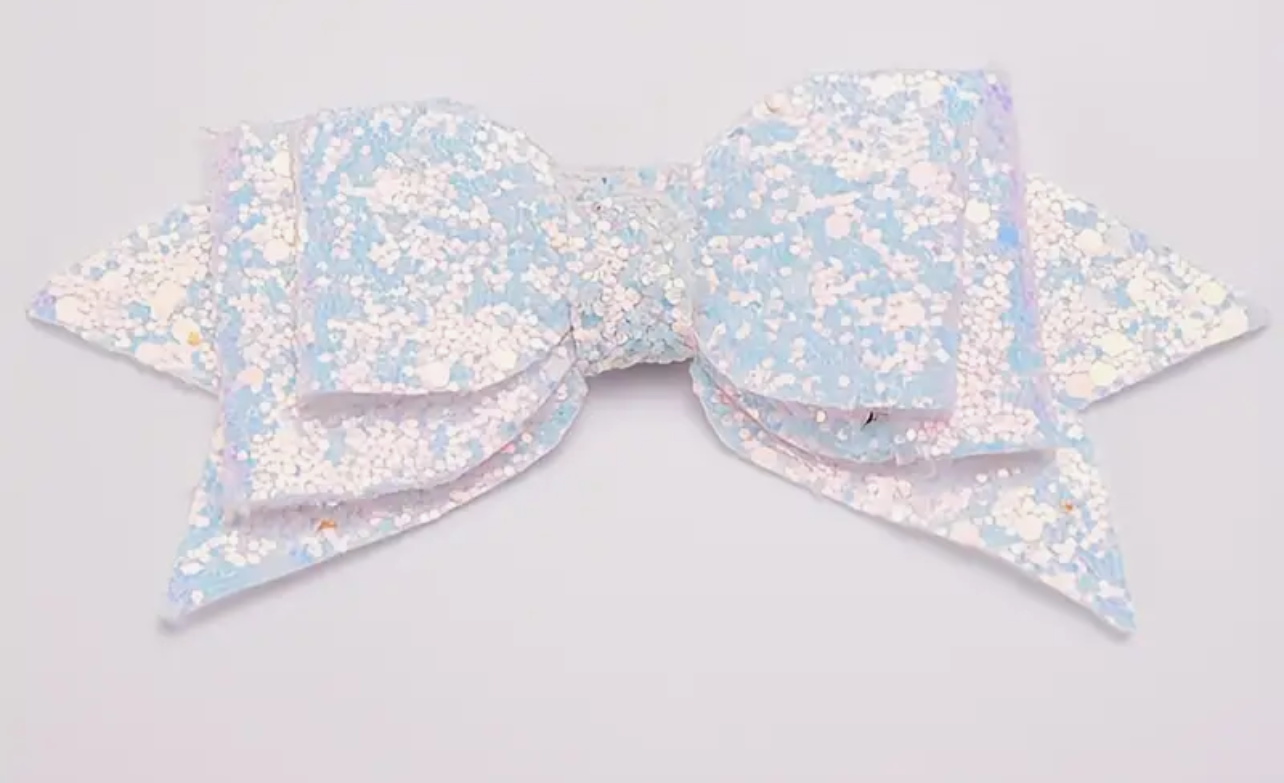 Glitter Bow Straw Toppers