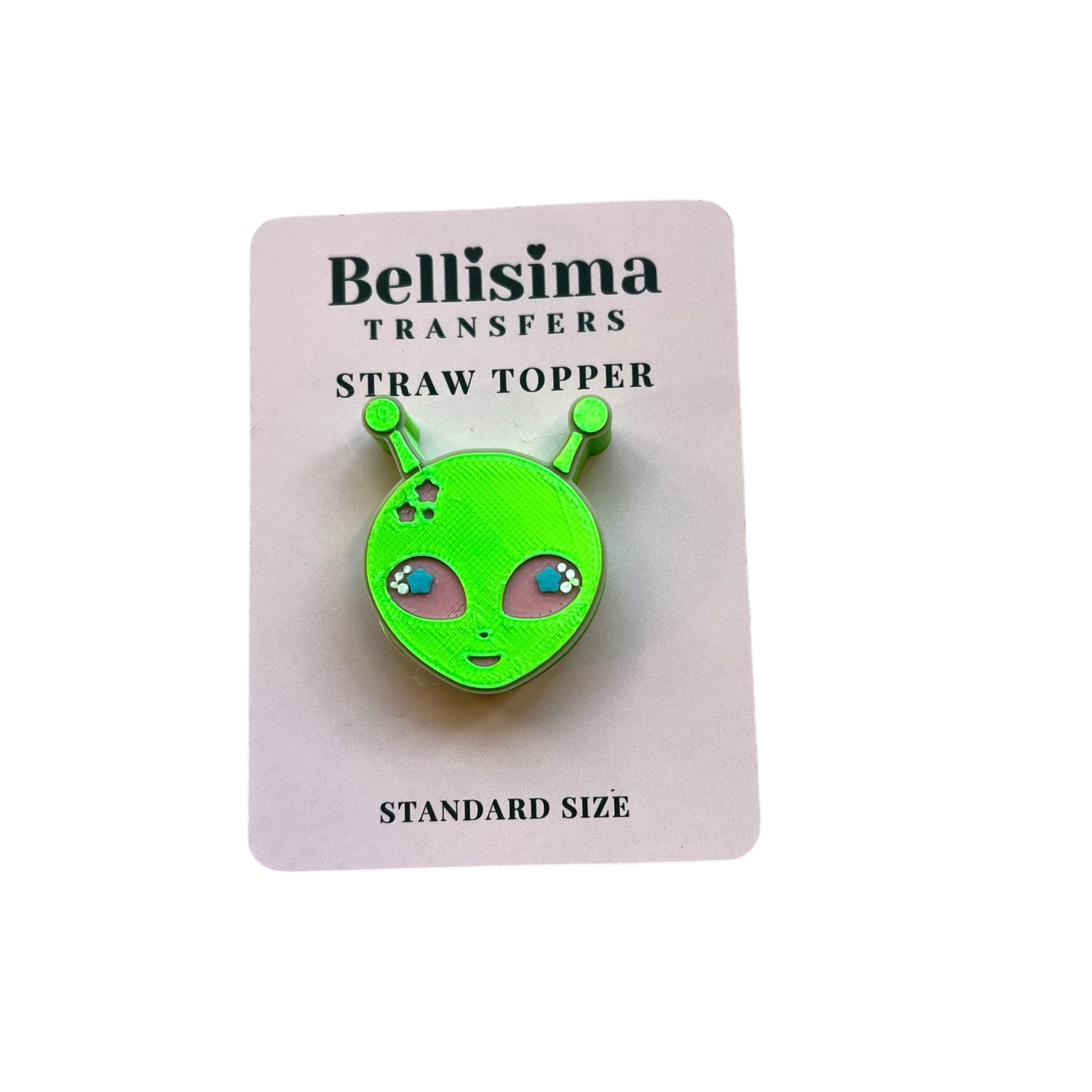 alien 3d straw topper
