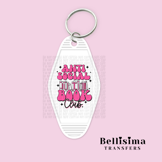 Anti Social Book Club UV DTF Decal