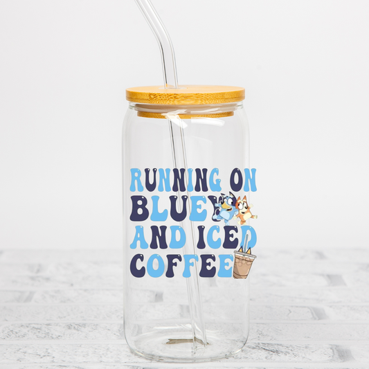 Running on Iced Coffee UV DTF Decal