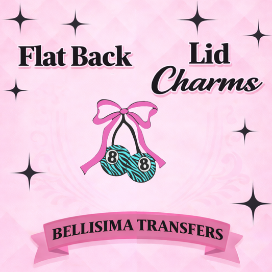 ZEBRA CHERRY Flat Back Lid Charms