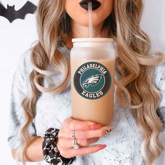 Eagles Round  UV DTF Decal
