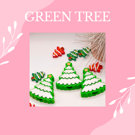 3D GREEN TREE STRAW TOPPER- STANDARD SIZE