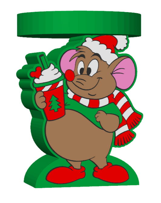 HOLIDAY RAT Candle Holder | Christmas 3-Wick Candle Stand