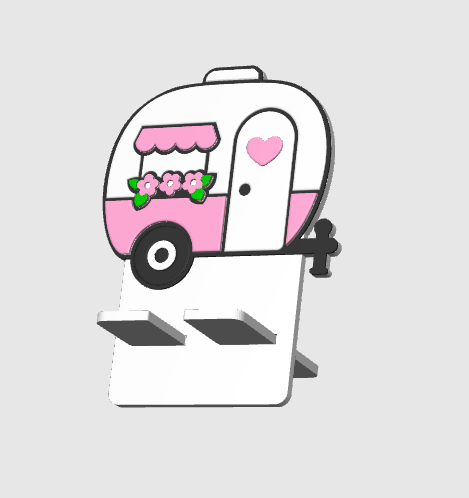 CAMPER Phone Holder | Cute 3D Printed Desk Stand