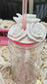 🌹16oz Triple Rose Lid Topper – 3D Printed Floral Straw Topper | Tumbler Accessory