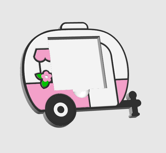 CAMPER  Sticky Note Holder | Desk Decor |  Desk Accessories
