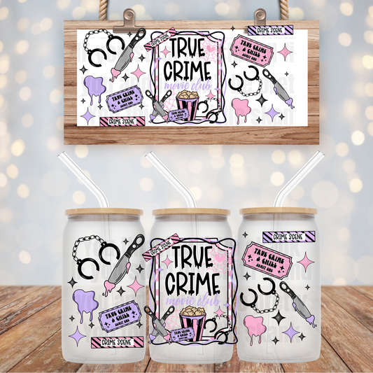 true crime uv dtf cup wrap