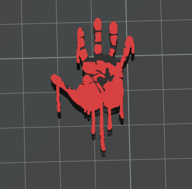 3D TRUE CRIME HAND Straw Topper Standard